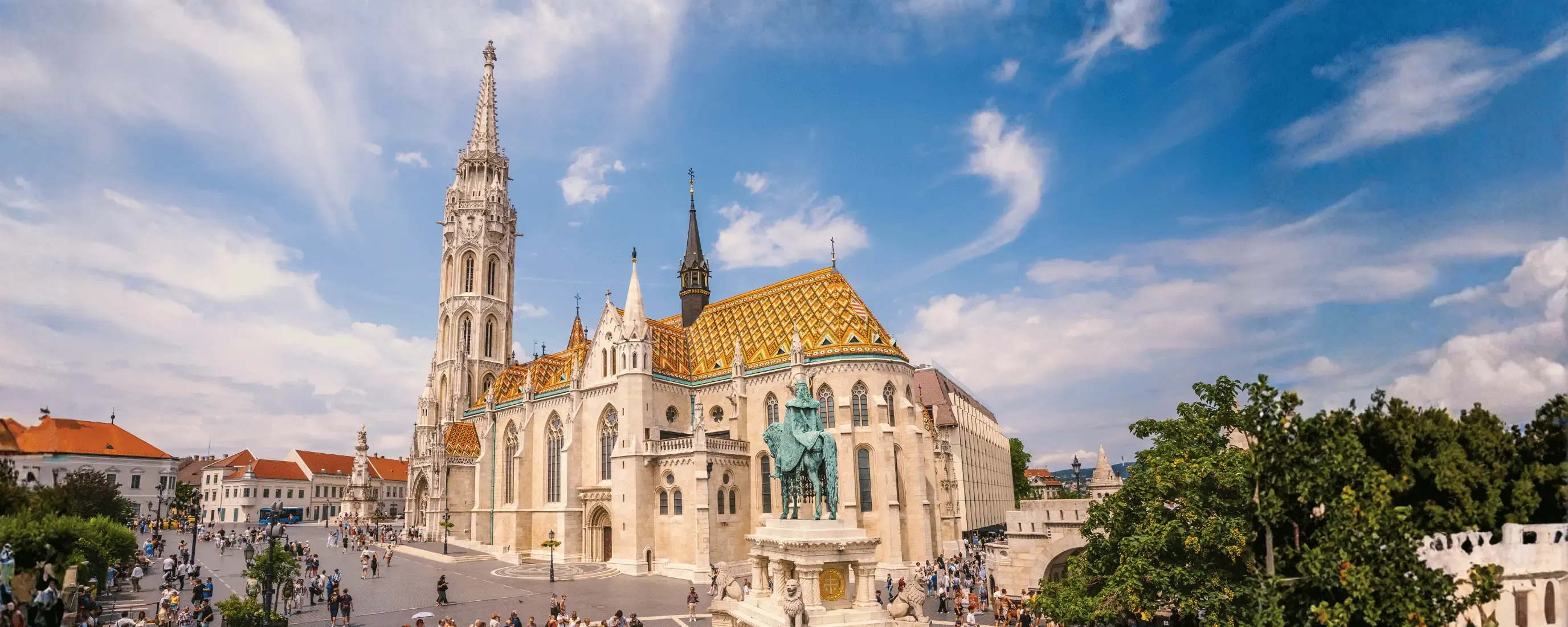 Budavár panoráma – királyi palota cseresznyevirágzáskor
